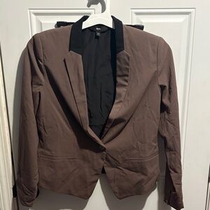 Mossimo Supply Co. Chocolate Blazer with Ebony Lapel